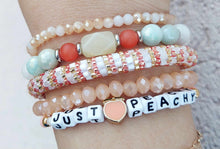 Load image into Gallery viewer, &quot;Just Peachy”- TJazelle  Bracelet Set