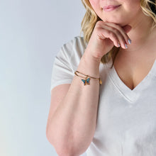 Load image into Gallery viewer, Chrysiridia Rhipheus Butterfly Charm Bangle