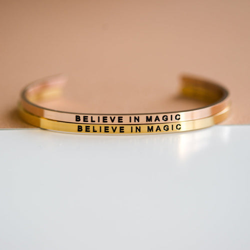 Believe in Magic Mantraband - Gold