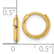 Load image into Gallery viewer, Polished Huggie Hoops - 10K Gold