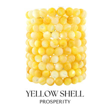 Load image into Gallery viewer, &quot;Prosperity&quot; Yellow Shell Stacker Bracelet - TJazelle