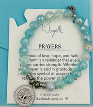 Load image into Gallery viewer, Prayers CZ Silver Charm Bracelet - TJazelle
