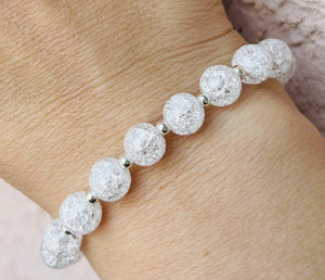 Snowflake Quartz Count Your Blessings Bracelet -Blessing Bracelet