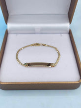 Load image into Gallery viewer, Children&#39;s 5&quot; ID Bracelet - 10K Yellow Gold
