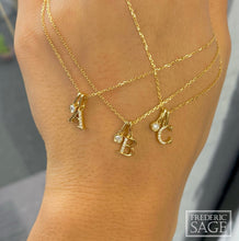 Load image into Gallery viewer, Diamond Pendant &amp; Chain - 14K Yellow Gold