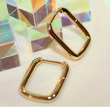 Load image into Gallery viewer, Bubble "Rectangle" Hoop Earrings - Chloe and Lois