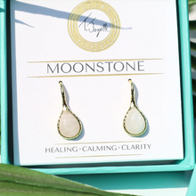 Load image into Gallery viewer, Moonstone Earrings- TJazelle