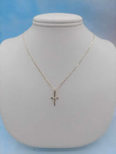 Load image into Gallery viewer, Yellow Gold Mini Crucifix Necklace - 14K