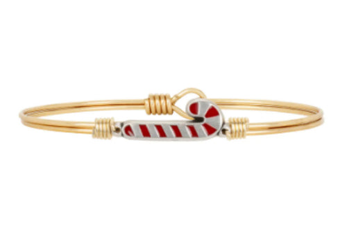 Candy Cane Bangle Bracelet-Luca and Danni