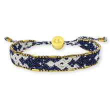 Load image into Gallery viewer, Navy and White - Bali Friendship Bracelet