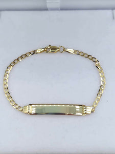 Children's 5" ID Bracelet - 10K Yellow Gold