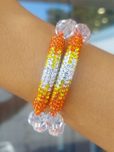 Load image into Gallery viewer, Candy Corn Bling Bar Bracelet- Jojolovesyou