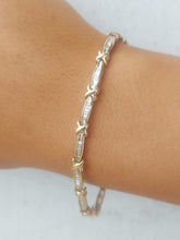 Load image into Gallery viewer, Tennis Bracelet w/Channel Set Diamonds- 14K Yellow Gold