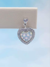 Load image into Gallery viewer, Opal CZ Heart Drops - Sterling Silver