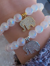Load image into Gallery viewer, White Selenite Pave Elephant- Elena Michele