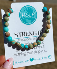 Load image into Gallery viewer, Turquoise Jasper “Strength” Stacker - TJazelle HELP