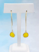 Load image into Gallery viewer, Tuscany Yellow - Gemstone Threader Earring