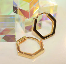 Load image into Gallery viewer, Bold Hexagon Hoops - Chloe and Lois