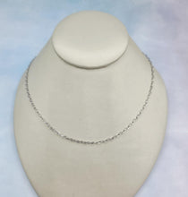 Load image into Gallery viewer, 16” Paperclip Chain Necklace  14k White Gold