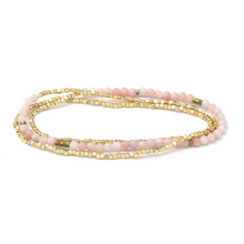 Load image into Gallery viewer, Pink Opal Wrap bracelet/anklet/necklace