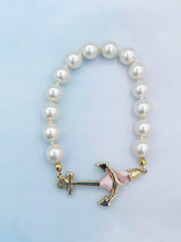 Load image into Gallery viewer, KJP Pearl Anchor Bracelet