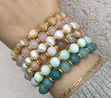 Load image into Gallery viewer, Sunset Quartz Gold Empowered Elegance Beaded Bracelet - TJazelle