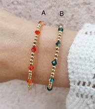 Load image into Gallery viewer, “By the Yard” Swarovski Crystal Gold Bracelet - Our Whole Heart