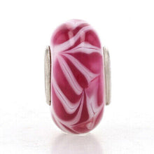 Load image into Gallery viewer, Fuchsia Flames Murano Glass - Chamilia Bead