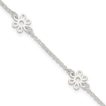 Load image into Gallery viewer, Polish Flower Anklet - Sterling Silver