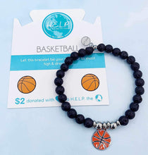 Load image into Gallery viewer, Basketball Charm Bracelet -  TJazelle HELP Collection