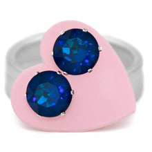 Load image into Gallery viewer, Bermuda Blue Bling Earrings - JoJoLovesYou