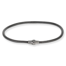 Load image into Gallery viewer, Hematite 3mm Omega Magnetic Bracelet