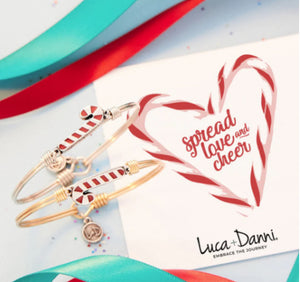 Candy Cane Bangle Bracelet-Luca and Danni