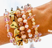Load image into Gallery viewer, Satin Peach Ribbon $10 Stretch Bracelet