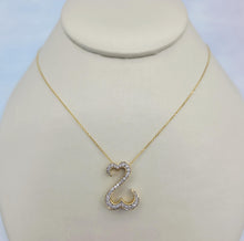 Load image into Gallery viewer, Jane Seymour Open Heart Diamond Pendant &amp; Chain - 14K Yellow Gold- Estate