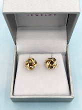 Load image into Gallery viewer, 14K Gold Love Knot Earrings - 14K Gold