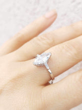 Load image into Gallery viewer, Marquise CZ Engagement Ring - Sterling Silver