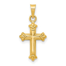 Load image into Gallery viewer, Small Cross Pendant - 14K Yellow Gold