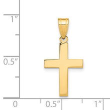 Load image into Gallery viewer, Cross Charm - 14K Yellow Gold