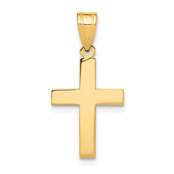 Cross Charm - 14K Yellow Gold