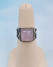Load image into Gallery viewer, Rose Quartz Sterling Silver Ring