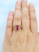 Load image into Gallery viewer, Pink Tourmaline Ring - 14K Yellow Gold