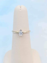 Load image into Gallery viewer, Petite Pear Diamond Ring - 14K Yellow Gold