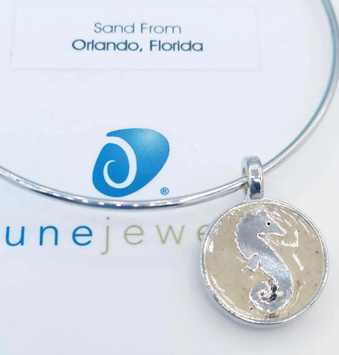 Orlando, Florida Dune Beach Bangle - Seahorse