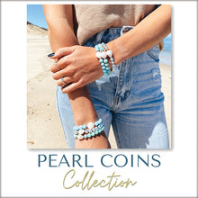 Load image into Gallery viewer, Pearl Coin Prosperity Stacker Bracelet - TJazelle *Retired*