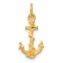 Load image into Gallery viewer, Anchor Small Pendant - 14K Yellow Gold