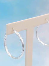 Load image into Gallery viewer, 1.25" Twisted Hoops - Sterling Silver