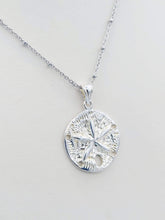 Load image into Gallery viewer, Sand Dollar Sterling Silver Necklace