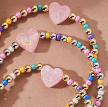 Load image into Gallery viewer, Unconditional Love Ombre Holy Water Stretch Bracelet in Silver
