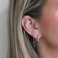 Load image into Gallery viewer, Bubble "Rectangle" Hoop Earrings - Chloe and Lois